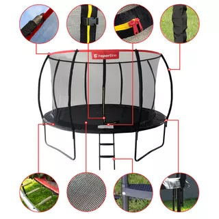 Trampolínový set inSPORTline Flea PRO 366 cm - 2.jakost