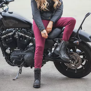 Dámské moto legíny Oxford Super Leggings 2.0 bordó