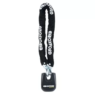 Motorcycle Chain Lock Oxford Monster 150 cm Black-White