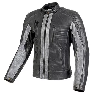 Pánská kožená moto bunda Spark Hector - S - černá