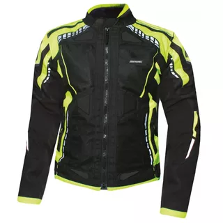 Pánská textilní moto bunda Spark Athmos - černá-fluo