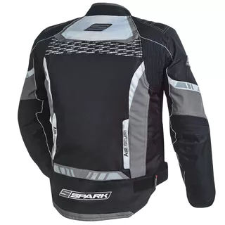 Spark Mizzen Herren Motorradjacke - schwarz-grau