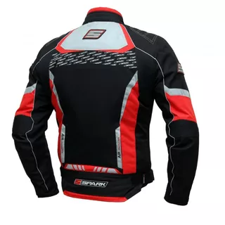 Spark Mizzen Herren Motorradjacke - schwarz-grau