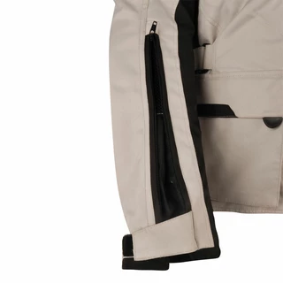 Men's Moto Jacket W-TEC Rolph - Light Grey-Black