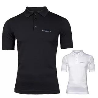 Pánske thermo polo tričko Brubeck PRESTIGE s límcom