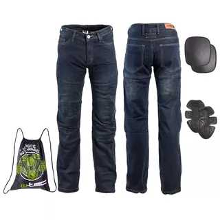 W-TEC Pawted Herren Motorradjeans - dunkelblau