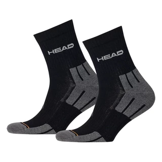Ponožky Head Performance Short Crew UNISEX - 3 páry - černo-šedá