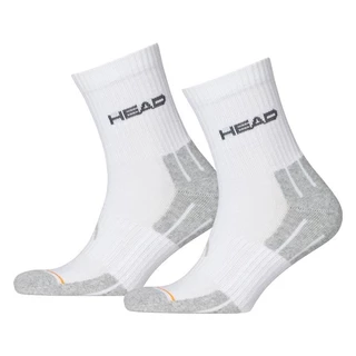Socks Head Performance Short Crew UNISEX – 3 Pairs - White Grey - White Grey