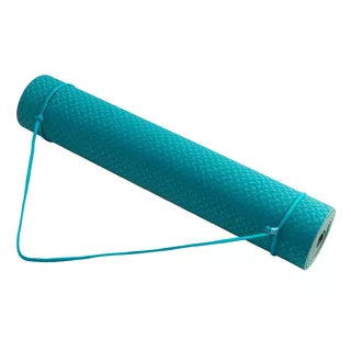 Dual Layer Yoga Mat Yate TPE - Turquoise-Grey