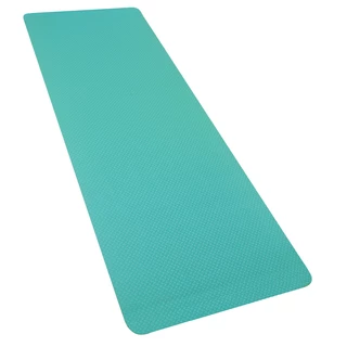 Dvojvrstvová podložka Yate Yoga Mat TPE 173x61x0,6 cm - tyrkysovo-šedá