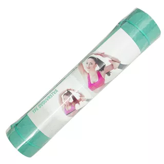 Dual Layer Yoga Mat Yate TPE - Turquoise-Grey