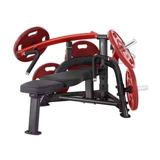 Chest Press Machine Steelflex PlateLoad Line PLBP - Black-Red