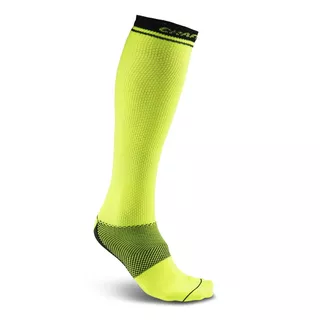 Compression Knee Socks CRAFT Body Control - Black - Yellow