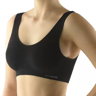 Bra with Wide Shoulder Straps EcoBamboo - Black