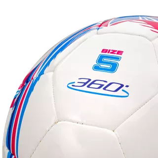 Futbalová lopta Meteor 360 Shiny MS biela veľ. 5