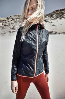 Damen-Laufjacke Newline Imotion - mit Kapuze - dunkelblau