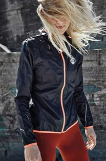 Women’s Running Jacket Newline Imotion Print – with Hood - Dark Blue