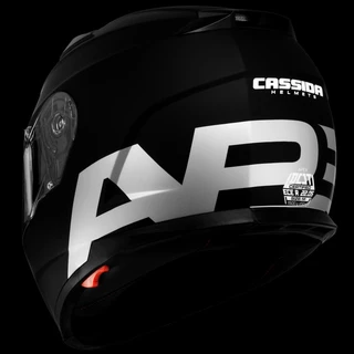 Moto přilba Cassida Apex Vision - černá matná/šedá reflexní