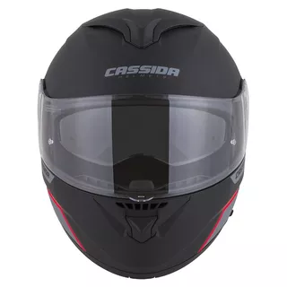 Motorcycle Helmet Cassida Compress 2.0 Refraction - Black Matte/Grey/Fluo Yellow