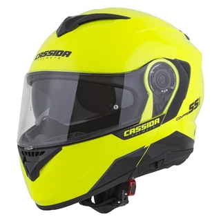 Motorcycle Helmet Cassida Compress 2.0 Refraction - Fluo Yellow/Black/Grey - Fluo Yellow/Black/Grey