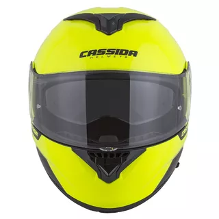 Motorcycle Helmet Cassida Compress 2.0 Refraction - Fluo Yellow/Black/Grey