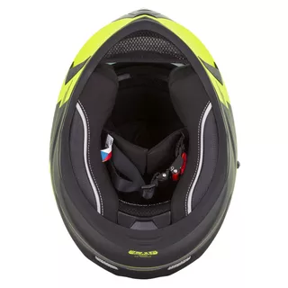 Moto přilba Cassida Integral 3.0 RoxoR - černá matná/žlutá fluo/šedá