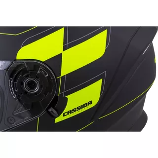 Moto přilba Cassida Integral 3.0 RoxoR - černá matná/žlutá fluo/šedá