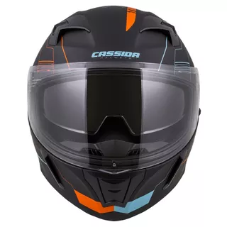 Cassida Integral 3.0 Turbohead Motorradhelm - schwarz matt/silbern