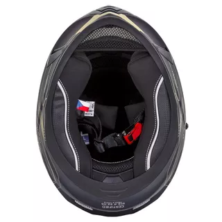 Motorcycle Helmet Cassida Integral 3.0 Turbohead - Matt Black/Orange/Blue