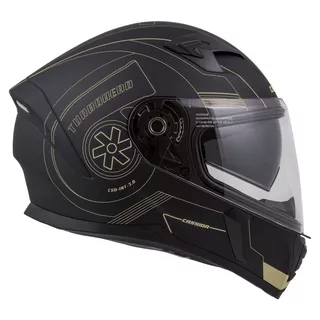 Motorcycle Helmet Cassida Integral 3.0 Turbohead - Matt Black/Orange/Blue