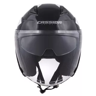 Motorcycle Helmet Cassida Jet Tech Corso - Black Matt/Fluo Yellow