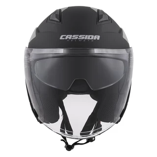 Cassida Jet Tech Corso Motorradhelm - black matt/grau