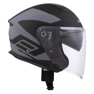 Motorcycle Helmet Cassida Jet Tech Corso - Black Matt/Fluo Yellow