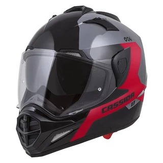 Motorcycle Helmet Cassida Tour 1.1 Spectre - Grey/Light Grey/Fluo Yellow/Black