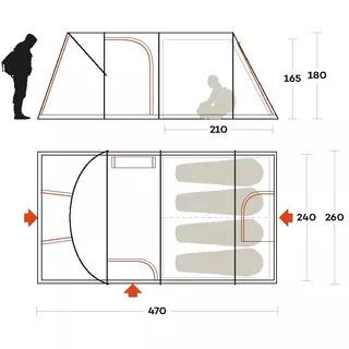 Tent FERRINO Proxes 4 New