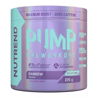 Pre-workout zmes Nutrend Pump 225g bez kofeínu