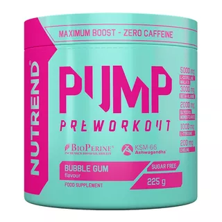 Pre-workout zmes Nutrend Pump 225g bez kofeínu