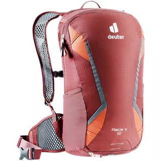 Cycling Backpack Deuter Race X - Pistachio-Pine - Redwood-Paprika