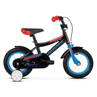 Dětské kolo Kross Racer 2.0 12" - model 2019 - Black / Blue / Red Glossy