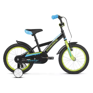 Dětské kolo Kross Racer 3.0 16" - model 2019 - Black / Lime / Blue Glossy - Black / Lime / Blue Glossy