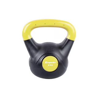 Hantla bitumiczna inSPORTline Kettlebell Dark 6 kg