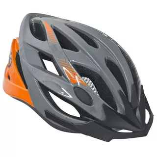 KELLYS REBUS Fahrradhelm - schwarz-grau - grau-orange