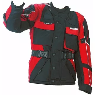 Moto Jacket ROLEFF Kids - M - Red-Black