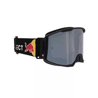 Motocross Goggles Red Bull Spect Strive Panovision, Matte Black, Silver Mirrored Lens