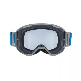 Motokrosové brýle RedBull Spect Strive Panovision, světle šedé matné, plexi kouřové