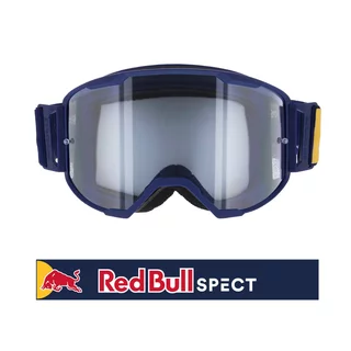 Motocross Goggles Red Bull Spect Strive Panovision, Matte Dark Blue, Clear Lens
