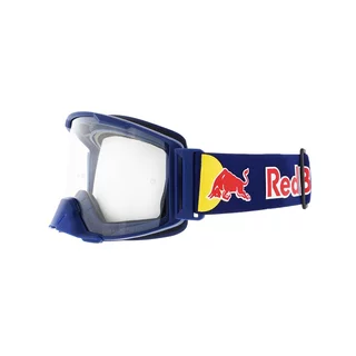 Motocross Goggles Red Bull Spect Strive Panovision, Matte Dark Blue, Clear Lens