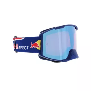 Motocross Goggles Red Bull Spect Strive, Matte Blue, Blue Mirrored Lens