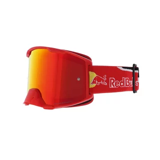 Motocross Goggles Red Bull Spect Strive, Matte Red, Red Mirrored Lens