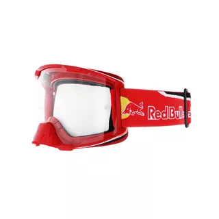 Motocross Goggles Red Bull Spect Strive, Matte Red, Clear Lens